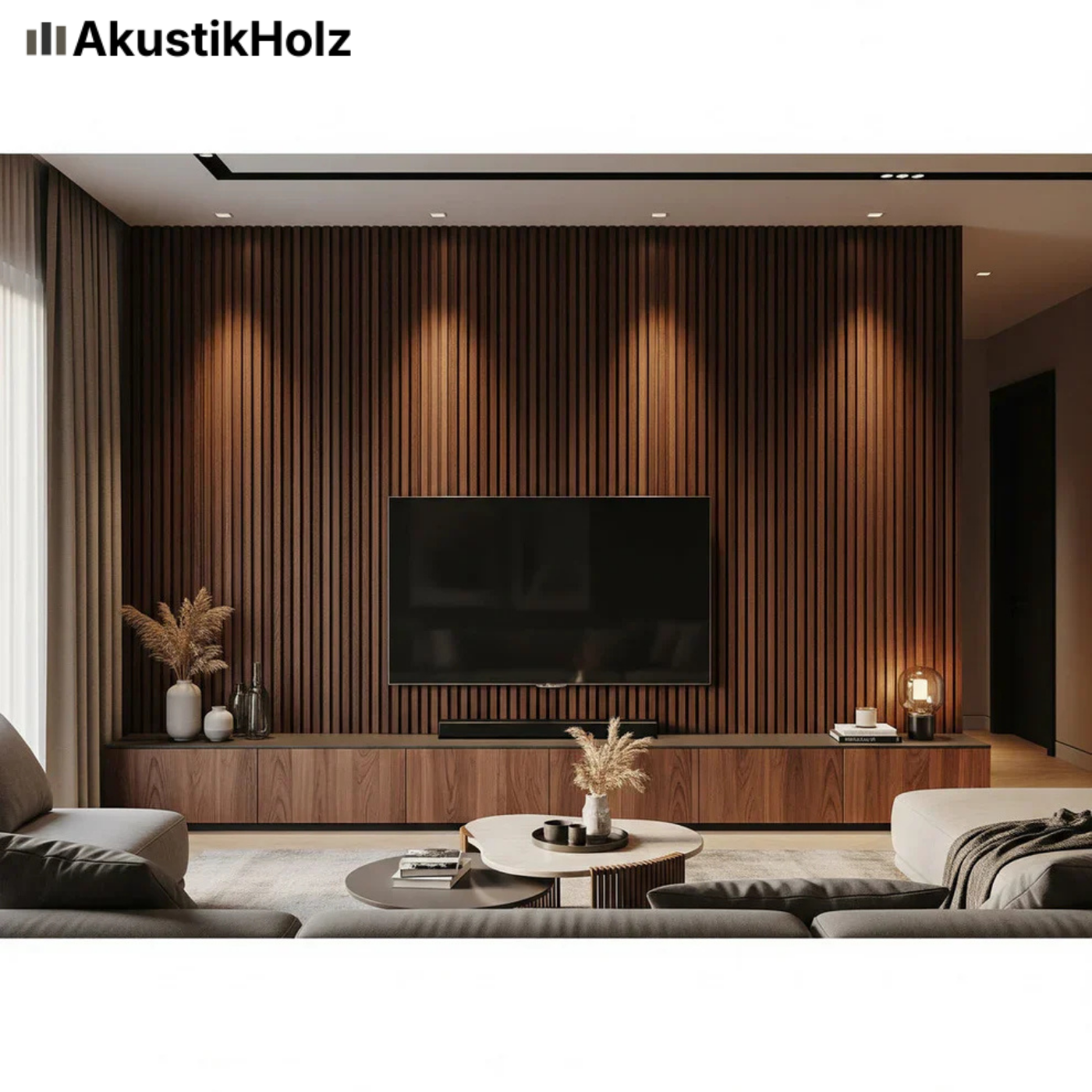 AkustikHolz® Flex Akustikpaneel – 270 × 110 cm